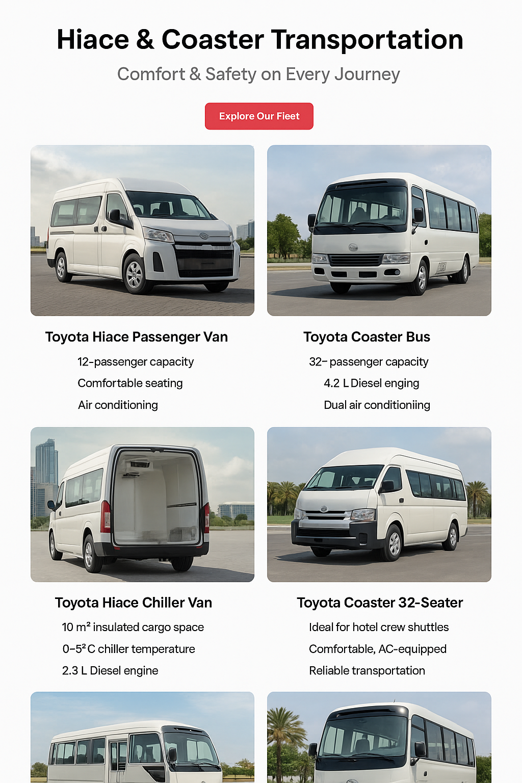 Toyota Coaster – Side View